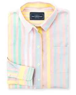 Clearance Kiel James Patrick Bahama Breeze Striped Oxford