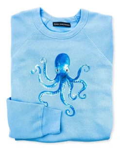 Discount Kiel James Patrick Cerulean Octopus Sweatshirt