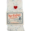 Kiel James Patrick Cream Heart Donegal Socks