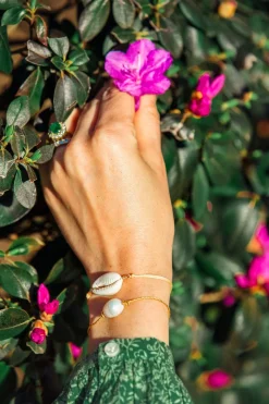 Kiel James Patrick Golden Tide Pearl Knot Bracelet