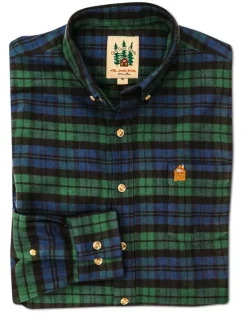 Online Kiel James Patrick Grandad'S Plaid Flannel Shirt - Men'S