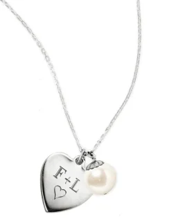 New Kiel James Patrick I Heart Pearls Silver