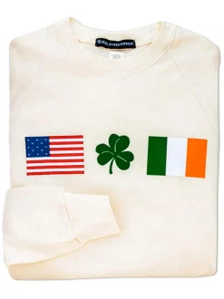 Outlet Kiel James Patrick Irish American Sweatshirt - Cream