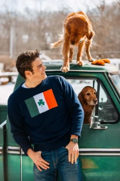 Best Kiel James Patrick Irish Shamrock Flag Sweater