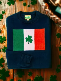 Best Kiel James Patrick Irish Shamrock Flag Sweater