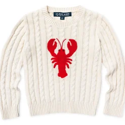 New Kiel James Patrick Lobster Cable Knit Kids Sweater