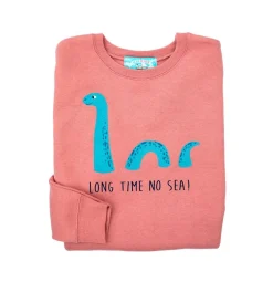 Outlet Kiel James Patrick Long Time No Sea Kids Crewneck- Mauve