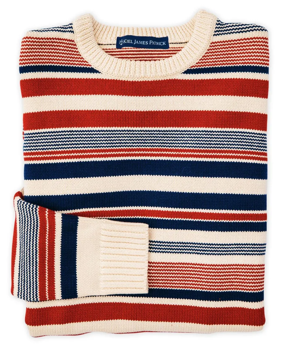 Kiel James Patrick Monhegan Striped Sweater