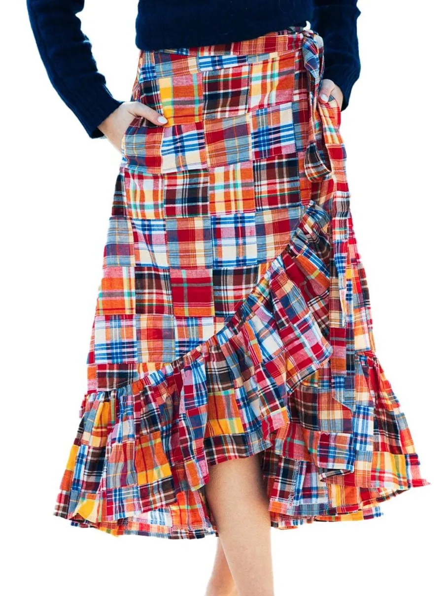 Online Kiel James Patrick Nantucket Soiree Madras Skirt