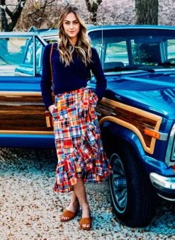 Online Kiel James Patrick Nantucket Soiree Madras Skirt