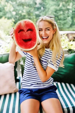 Sale Kiel James Patrick Newport Blues Linen Shorts