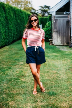 Sale Kiel James Patrick Newport Blues Linen Shorts