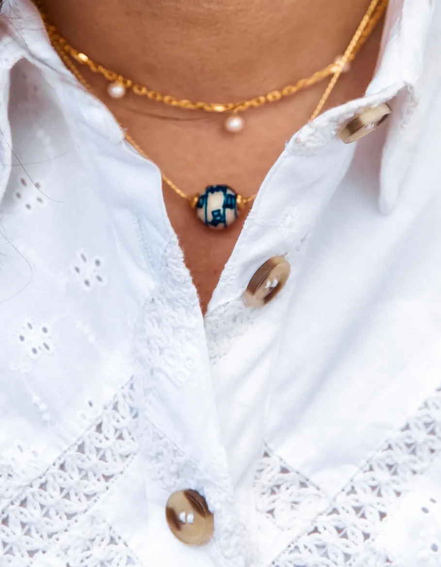 Discount Kiel James Patrick Pearl Drop Layering Necklace