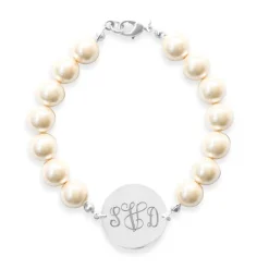 New Kiel James Patrick Pearl Monogram Bracelet