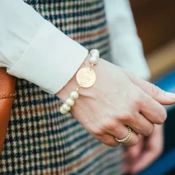 Kiel James Patrick Pearl Monogram Bracelet