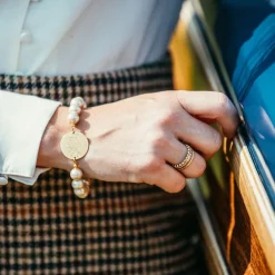 Kiel James Patrick Pearl Monogram Bracelet