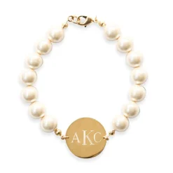 Kiel James Patrick Pearl Monogram Bracelet