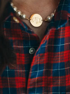 Sale Kiel James Patrick Pearl Monogram Necklace