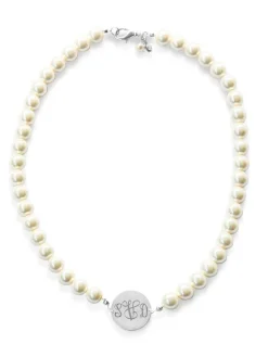 Sale Kiel James Patrick Pearl Monogram Necklace