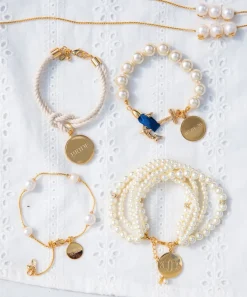 Hot Kiel James Patrick Pearl Monogram Wedding Bracelet
