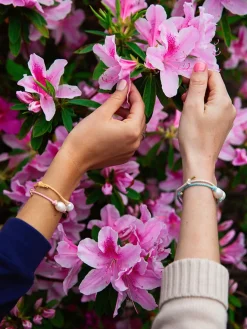 New Kiel James Patrick Pink Sands Pearl Knot