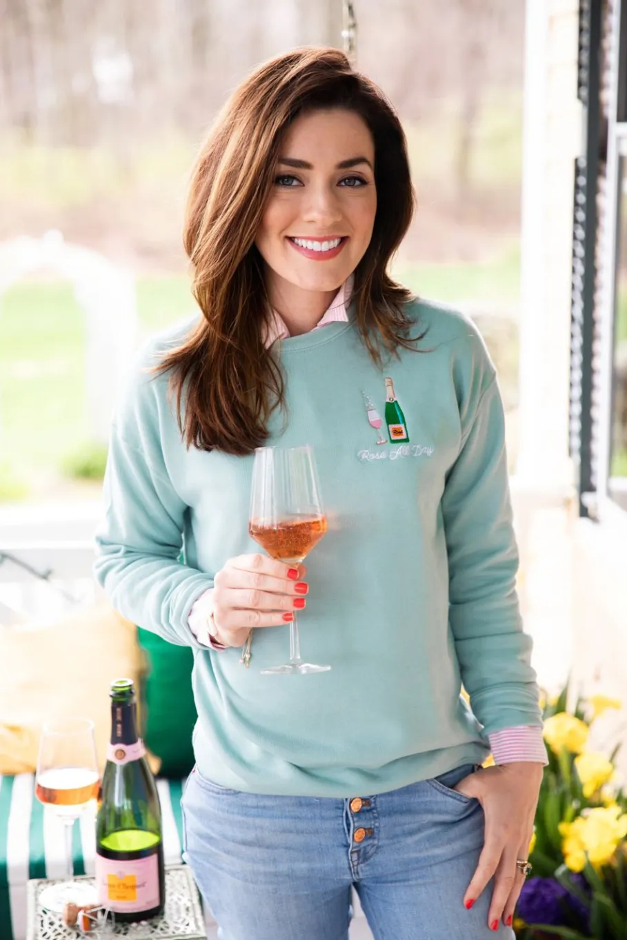 Online Kiel James Patrick Rose All Day Crewneck