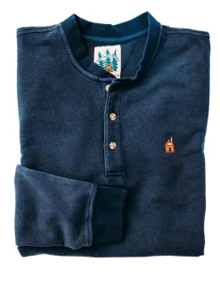Outlet Kiel James Patrick Rustic Cabin Blue Henley