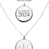 New Kiel James Patrick Silver Class Of 2024 Monogram Pendant