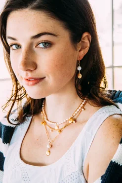 Hot Kiel James Patrick Sunflower Pearl Drop Necklace