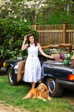 Kiel James Patrick The Audrey Eyelet Shirtdress