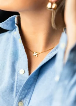 Hot Kiel James Patrick The Gold Four Leaf Clover Necklace