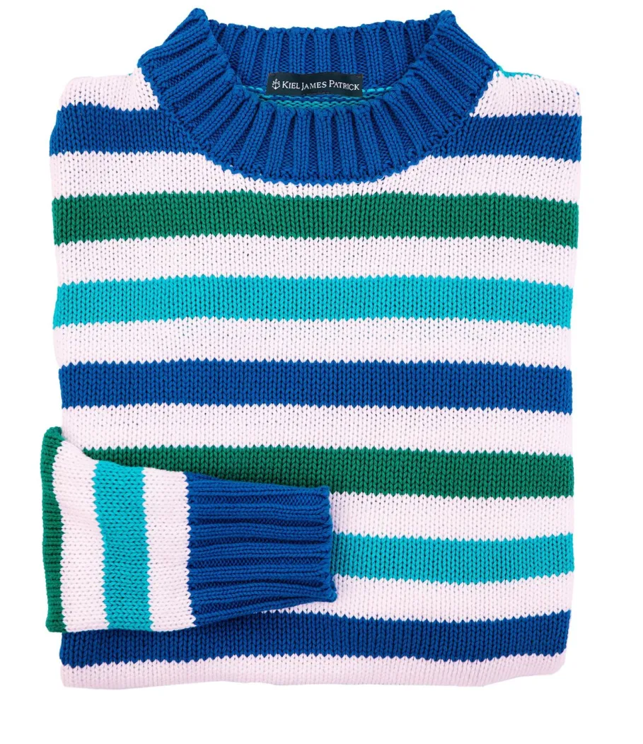 New Kiel James Patrick The Ocean Lagoon Striped Sweater