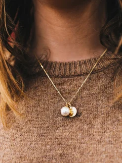 New Kiel James Patrick World'S Your Oyster Gold Necklace --Class Of 2024